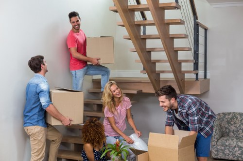 Commercial packing boxes for offices and shops in Holland Park