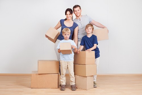 Loading furniture and boxes for transport in West London
