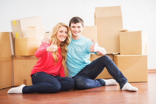 Business relocation loading and transport for a local commercial move