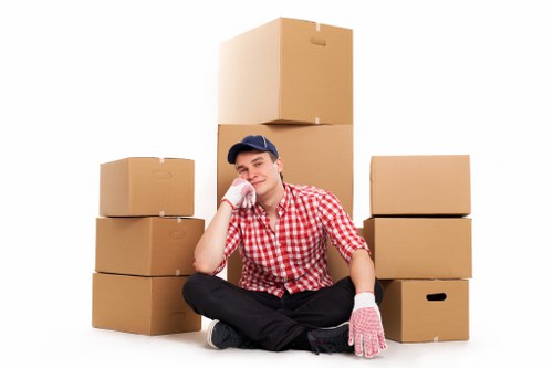 Charity donation sorting of furniture and household items for reuse